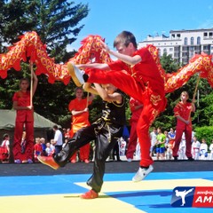 Спортивные федерации АФ РСБИ устроили показательные выступления и рейтинговые поединки на главной площади областной столицы
