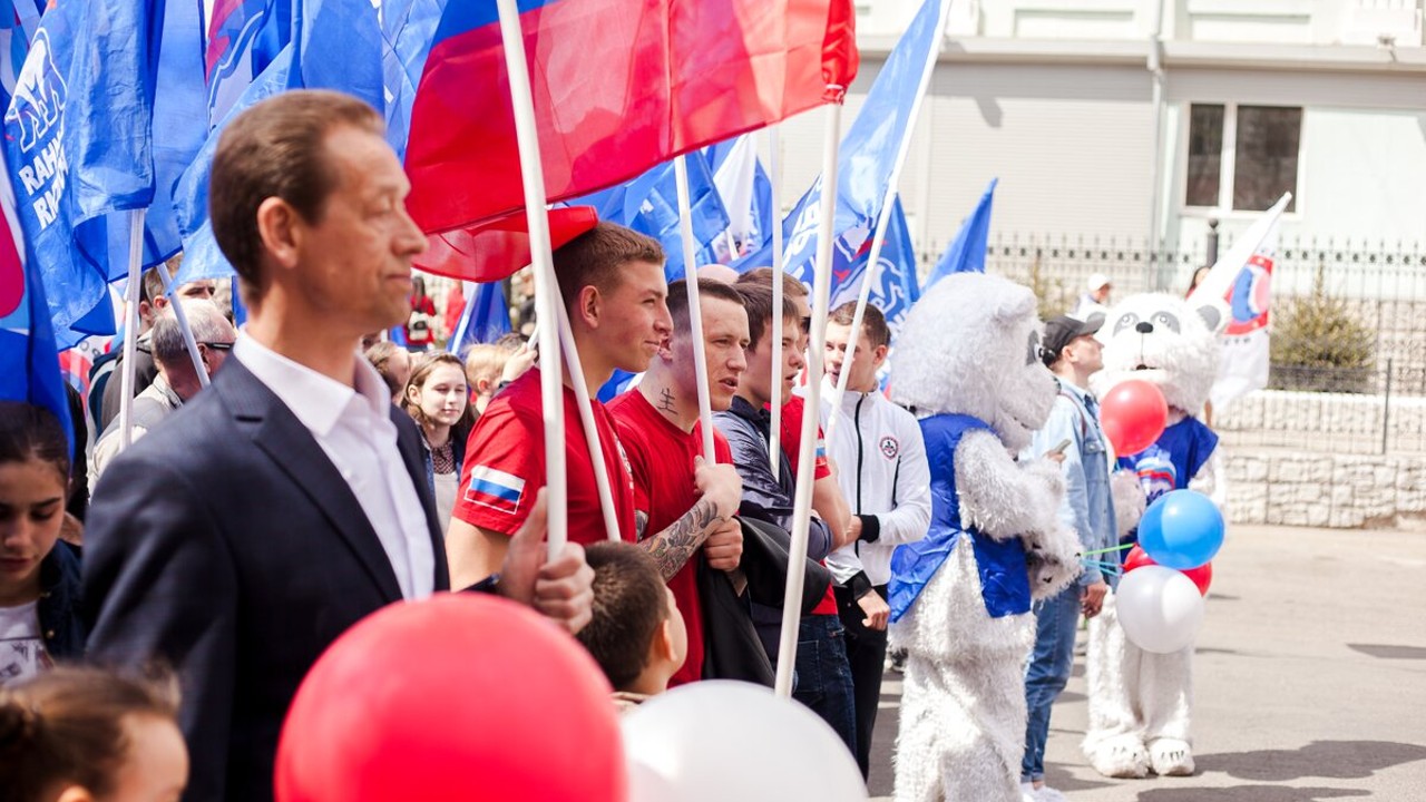 Амурский филиал РСБИ принял участие в праздничном шествии, который был посвящён 1 мая