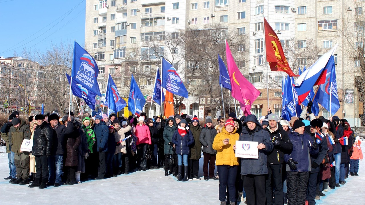 На площади ОКЦ состоялся митинг в поддержку российских спортсменов
